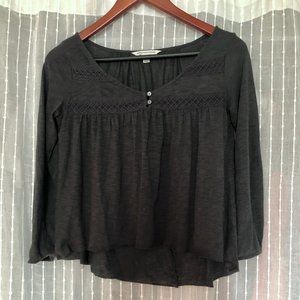 American Eagle 3/4 Sleeve Flowy Top